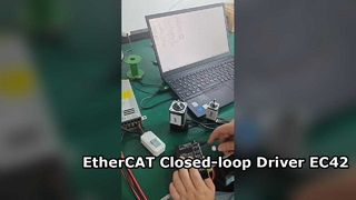 How to connect an encoder to a communication bus-type closed-loop EC42 driver?
